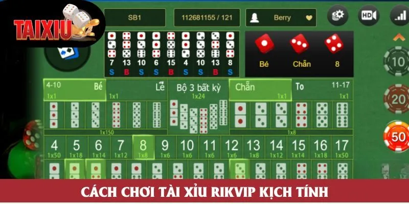 Cách chơi tài xỉu Rikvip kịch tính