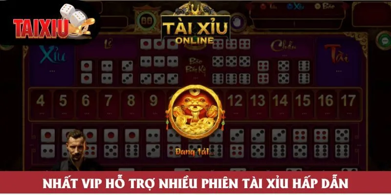 Nhat VIP hỗ trợ nhiều phiên tài xỉu hấp dẫn