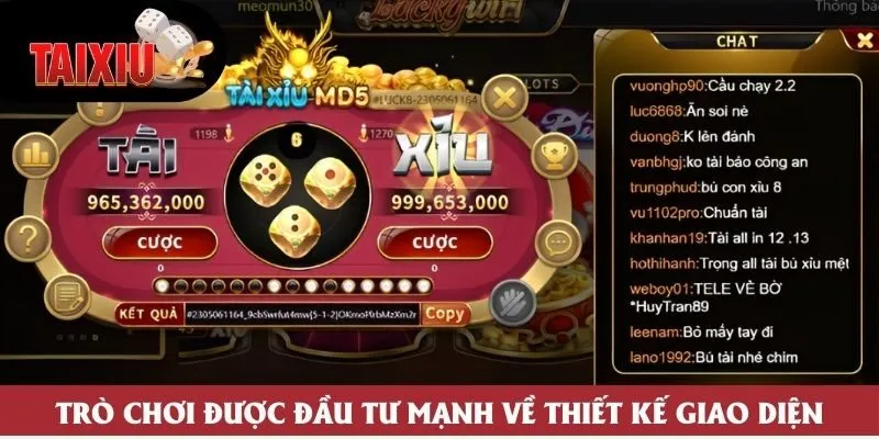 Trò chơi được đầu tư mạnh về thiết kế giao diện