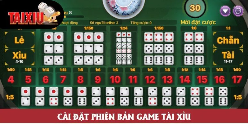 Cài đặt phiên bản game tài xỉu
