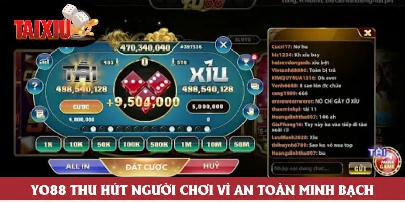 Yo88 thu hút người chơi vì an toàn minh bạch