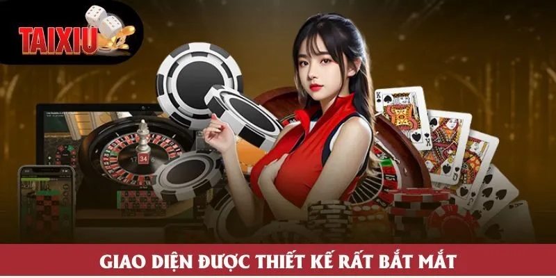 Giao diện được thiết kế rất bắt mắt